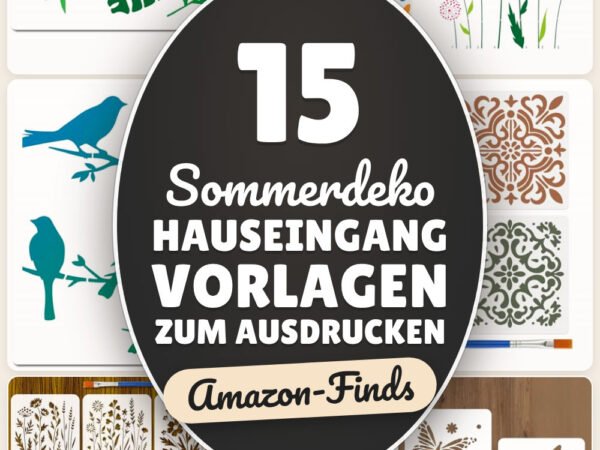 Sommerdeko Hauseingang Vorlagen zum Ausdrucken: 15 Amazon-Finds