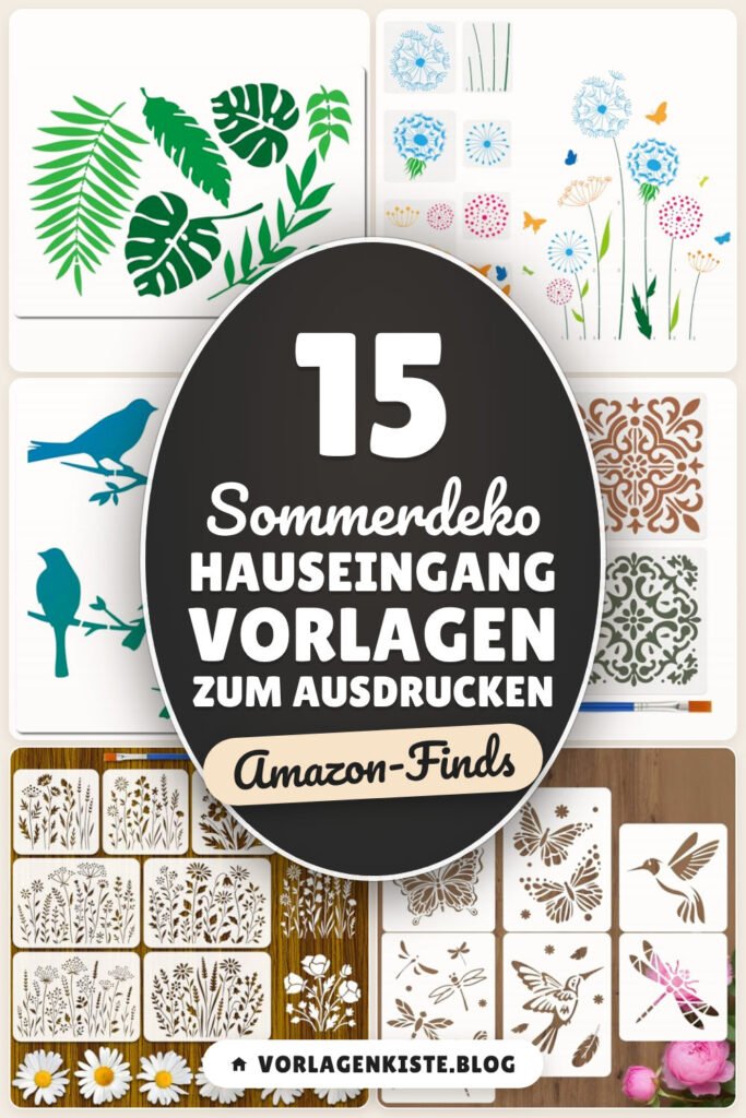 Sommerdeko Hauseingang Vorlagen zum Ausdrucken: 15 Amazon-Finds
