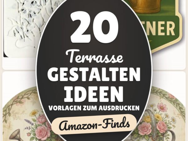 Terrasse gestalten Ideen Vorlagen zum Ausdrucken: 20 Amazon-Finds