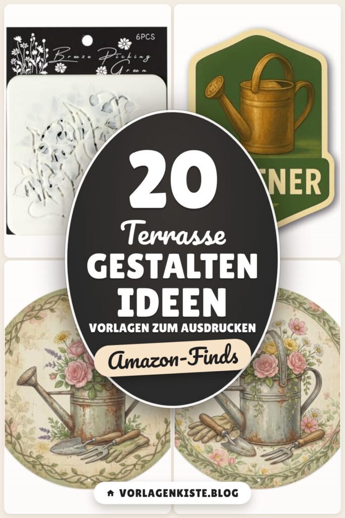 Terrasse gestalten Ideen Vorlagen zum Ausdrucken: 20 Amazon-Finds