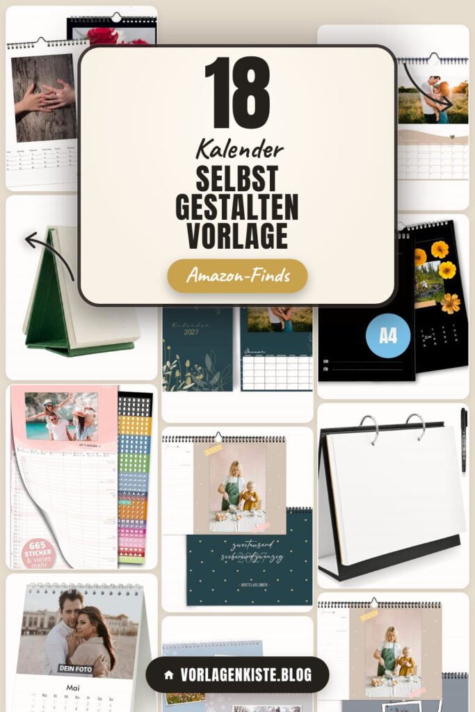 Kalender selbst gestalten Vorlage: 18 Amazon-Finds