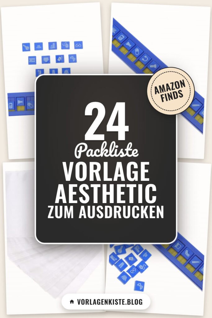 Packliste Vorlage Aesthetic zum Ausdrucken: 24 Amazon-Finds