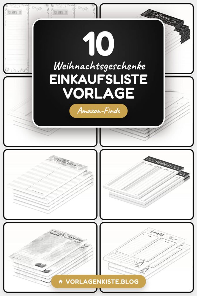 Weihnachtsgeschenke Einkaufsliste Vorlage: 10 Amazon-Finds
