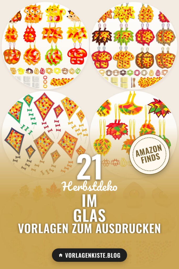 Herbstdeko im Glas Vorlagen zum Ausdrucken: 21 Amazon-Finds