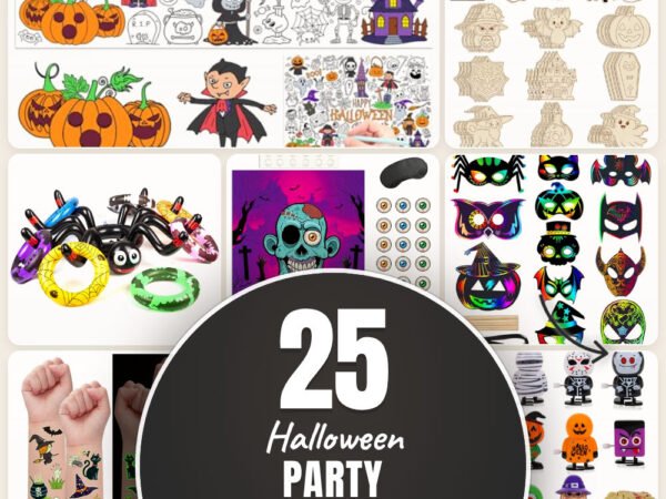Halloween Party Spiele Vorlagen zum Ausdrucken: 25 Amazon-Finds