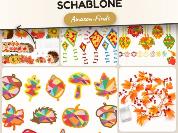 Herbstdeko basteln Schablone: 21 Amazon-Finds, die sofort Freude machen