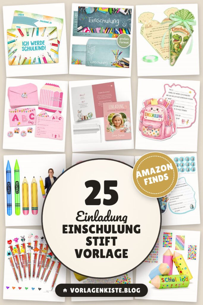 Einladung Einschulung Stift Vorlage: 25 Amazon-Finds