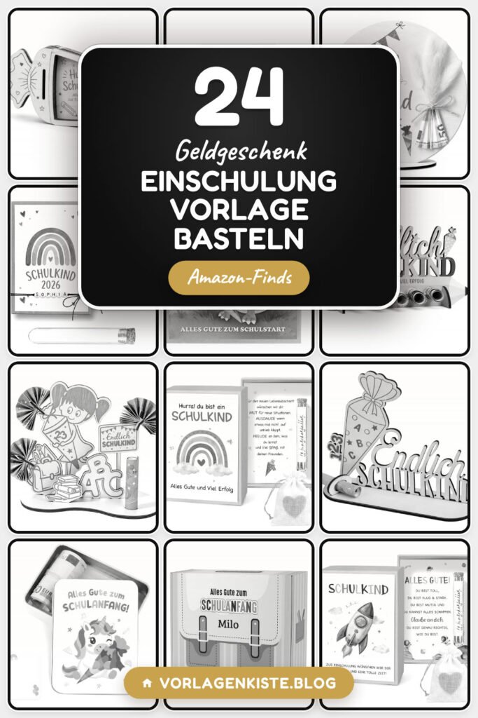 Geldgeschenk Einschulung Vorlage basteln: 24 Amazon-Finds