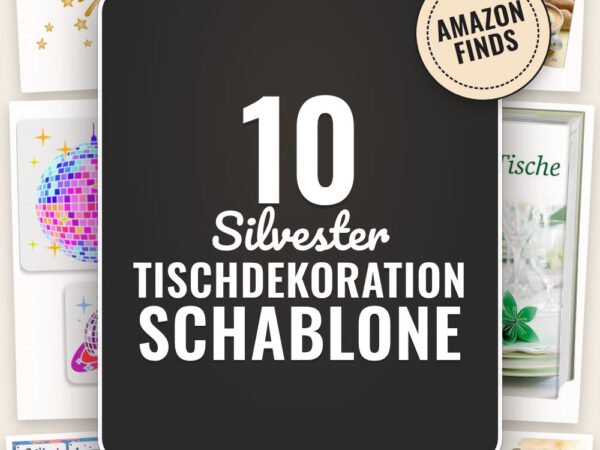 Silvester Tischdekoration Schablone: 10 Amazon-Finds