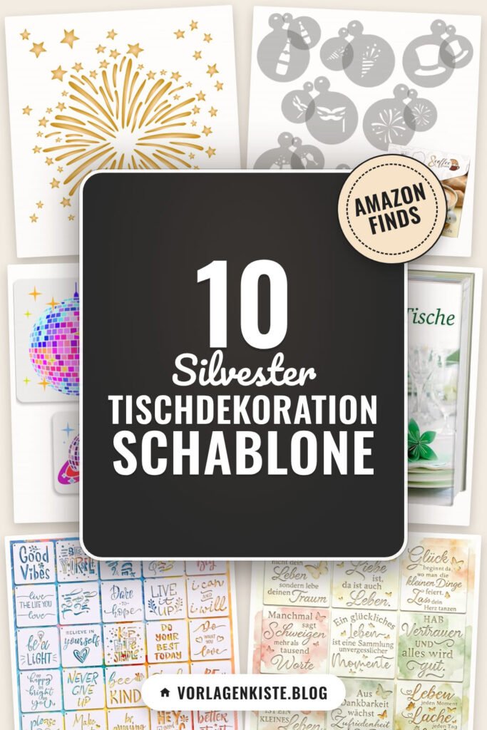 Silvester Tischdekoration Schablone: 10 Amazon-Finds