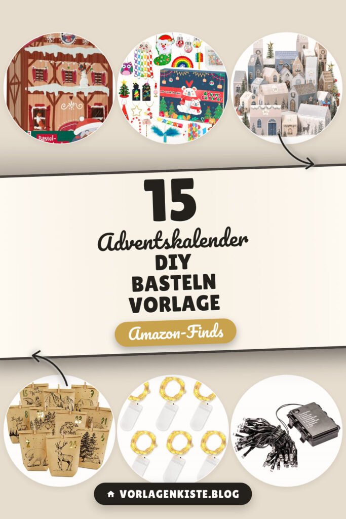 Adventskalender DIY basteln Vorlage: 15 Amazon-Finds
