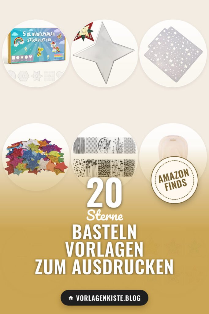Sterne basteln Vorlagen zum Ausdrucken: 20 Amazon-Finds