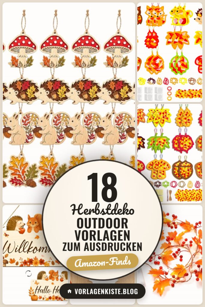 Herbstdeko Outdoor Vorlagen zum Ausdrucken: 18 Amazon-Finds